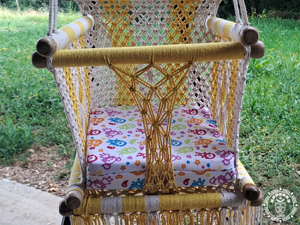 Amarillo macramé baby hammock – Ma boutique